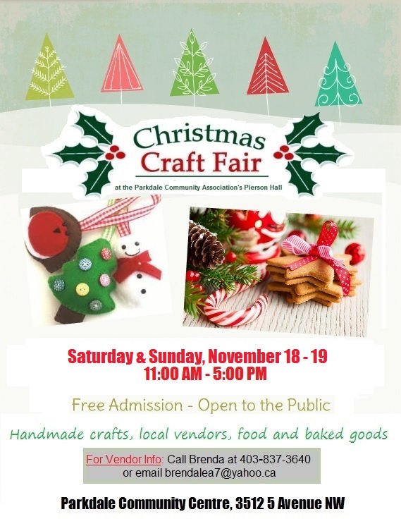 OhCrepes's tweet photo. Come and visit us at the @ParkdaleYYC Christmas Craft Fair today and tomorrow between 11 am-5 pm! #yyc https://t.co/wF33pDrrHB