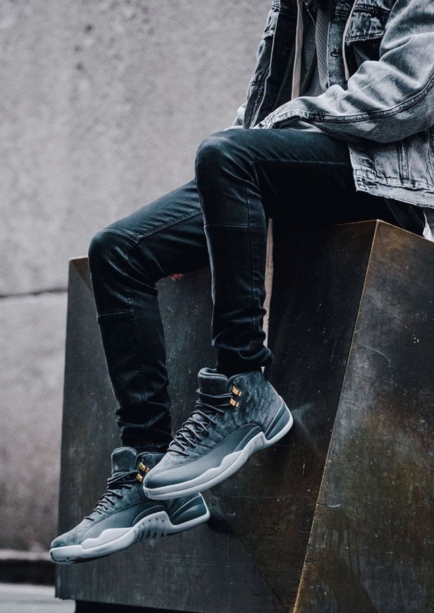 jordan 12 dark grey footlocker