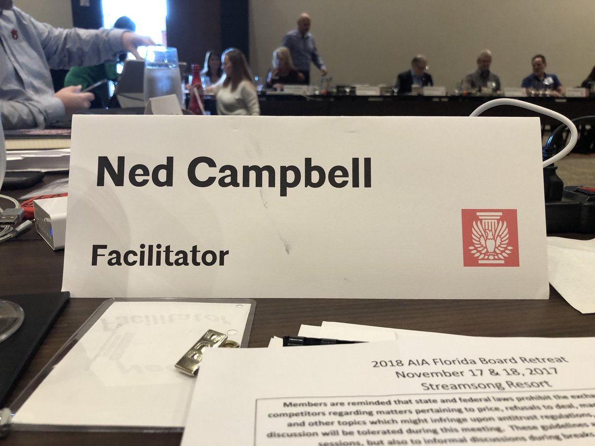 CampbellPartner's tweet photo. Up early today and ready to facilitate a review of the 2017 strategic plan and updating 2018 plans. #AIAFLA18 https://t.co/FbI4UdGcnR