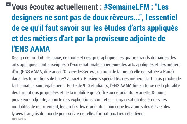 ensaama's tweet photo. @ensaama : #artsappliques #design #metiersdart #APB #DNMAD #designer #olivierdeserres @aefeinfo @InfoMetiers #CESAAP https://t.co/6RlFbfIiC7 https://t.co/OXYFWtZDcR