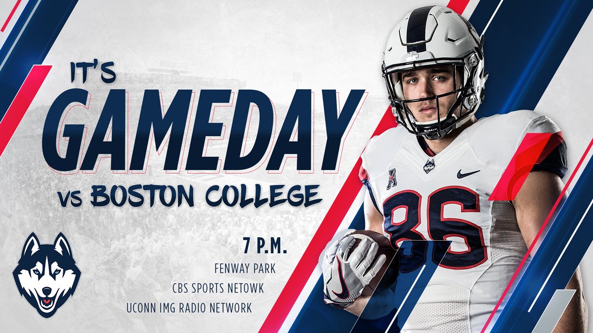 UConn Football (@uconnfootball) on Twitter photo Rise and Shine #UConnNation, it's GameDay <a href="/fenwaypark/">Fenway Park</a> as your Huskies take on <a href="/BCFootball/">Boston College Football</a> at 7pm. @alecbloom86 @T_Bell4 and <a href="/_CoyleEra01/">TC</a> are your captains for tonight. #ItsEarnedNotGiven #REStorred Rise and Shine #UConnNation, it's GameDay <a href="/fenwaypark/">Fenway Park</a> as your Huskies take on <a href="/BCFootball/">Boston College Football</a> at 7pm. @alecbloom86 @T_Bell4 and <a href="/_CoyleEra01/">TC</a> are your captains for tonight. #ItsEarnedNotGiven #REStorred