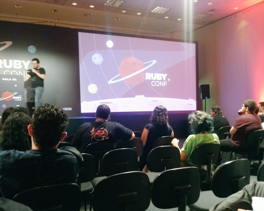 macmarypm's tweet photo. #RubyConfBR https://t.co/WbEp6n1xvV