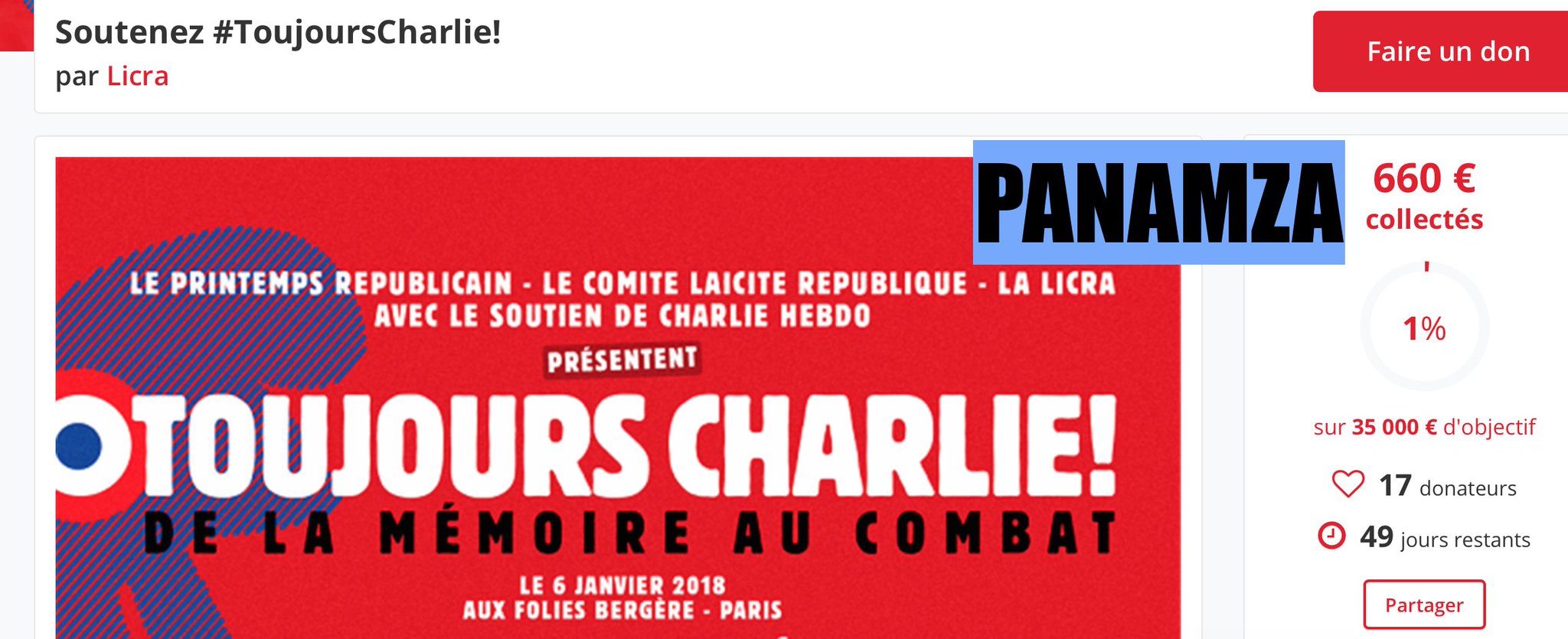 La blague du jour : les Charlie vous demandent 35 000 euros pour s'auto-célébrer