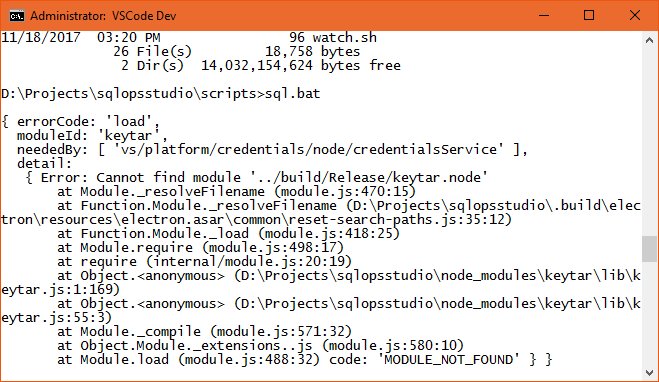 hareshambaliya's tweet image. Getting #ERROR while running #SQLOpsStudio even though I successfully compile. 

#SQLServer