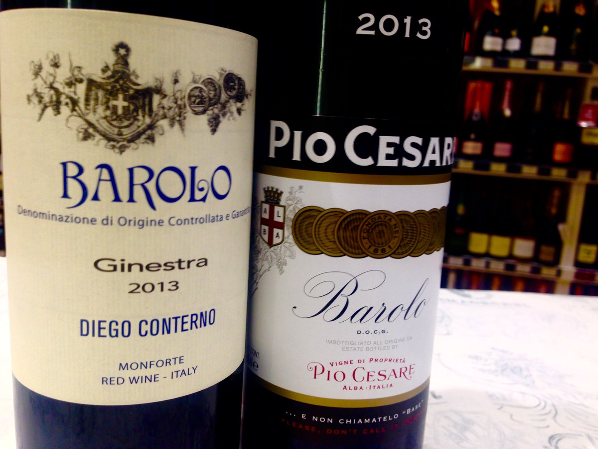 2013 Barolo .... Yes please! #DiegoConterno #PioCesare