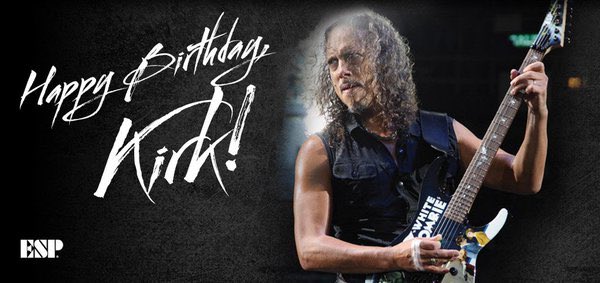 Happy birthday to Metallica\s Kirk Hammett! 