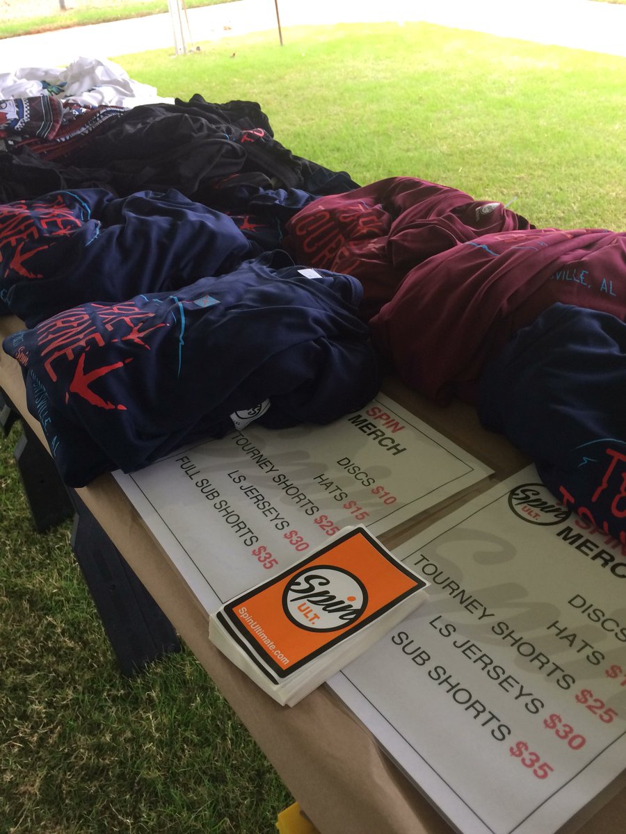 Come get your Tukey Merch at John Hunt Park!@SpinUltimate