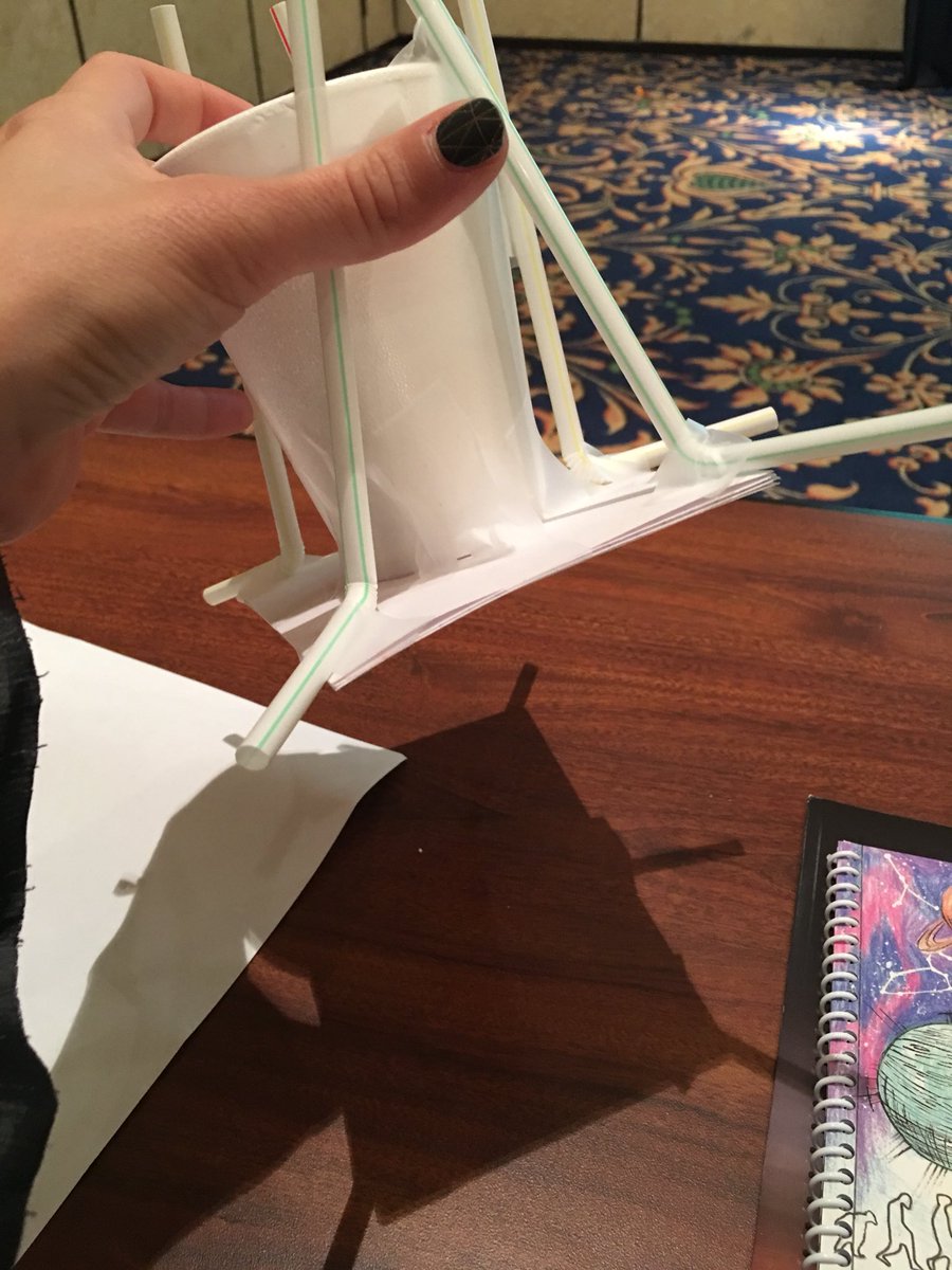 schnekser's tweet photo. #2017vastpdi Using Hidden Figures to create Modern Figures—lunar landing design challenge! https://t.co/4tvJ0dvBMz