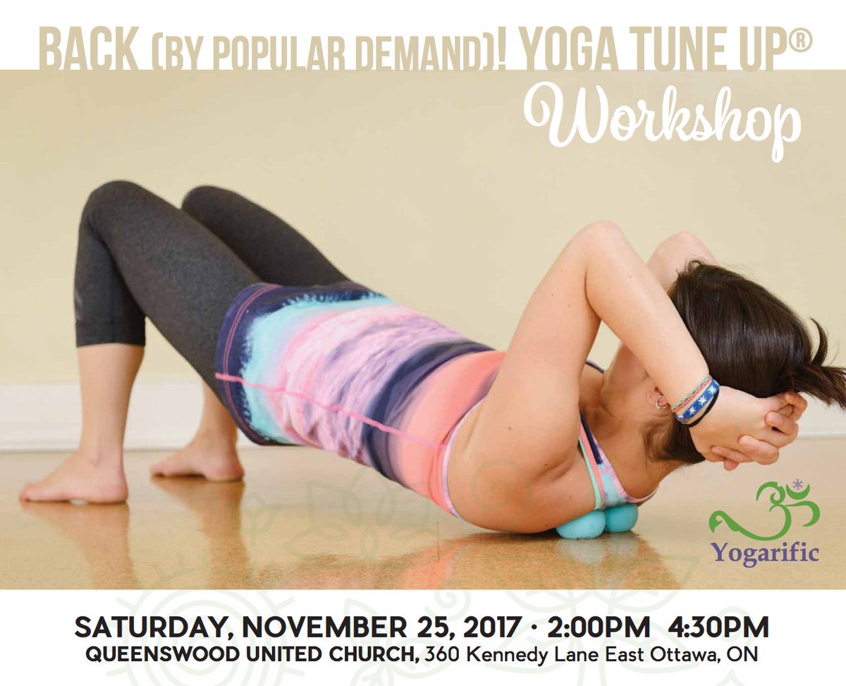 Yogarific's tweet photo. Next week at Queenswood United Church we’ll be learning how to tune up our backs! Join us! 

https://t.co/7DsFvdTlvy https://t.co/Vq7RnvHUZ1
