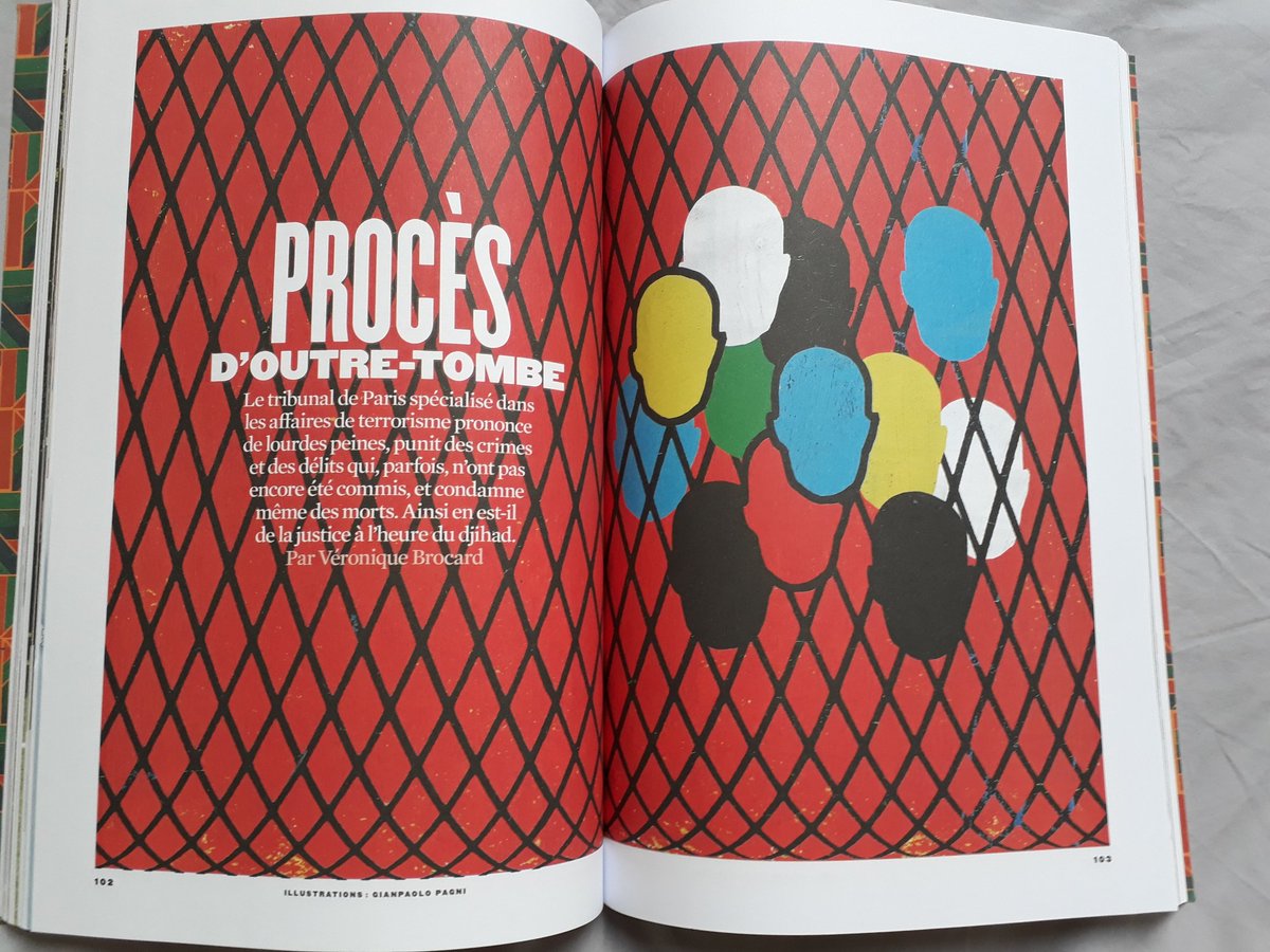 Achelpe's tweet image. Reportage passionnant de Véro. Brocard à la 16e ch du Tribunal #correctionnel de Paris dans @revue_xxi sur les affaires de #terrorisme. Glaçant 
La #justice, la police et l'État en entier luttent mais comment faire ?