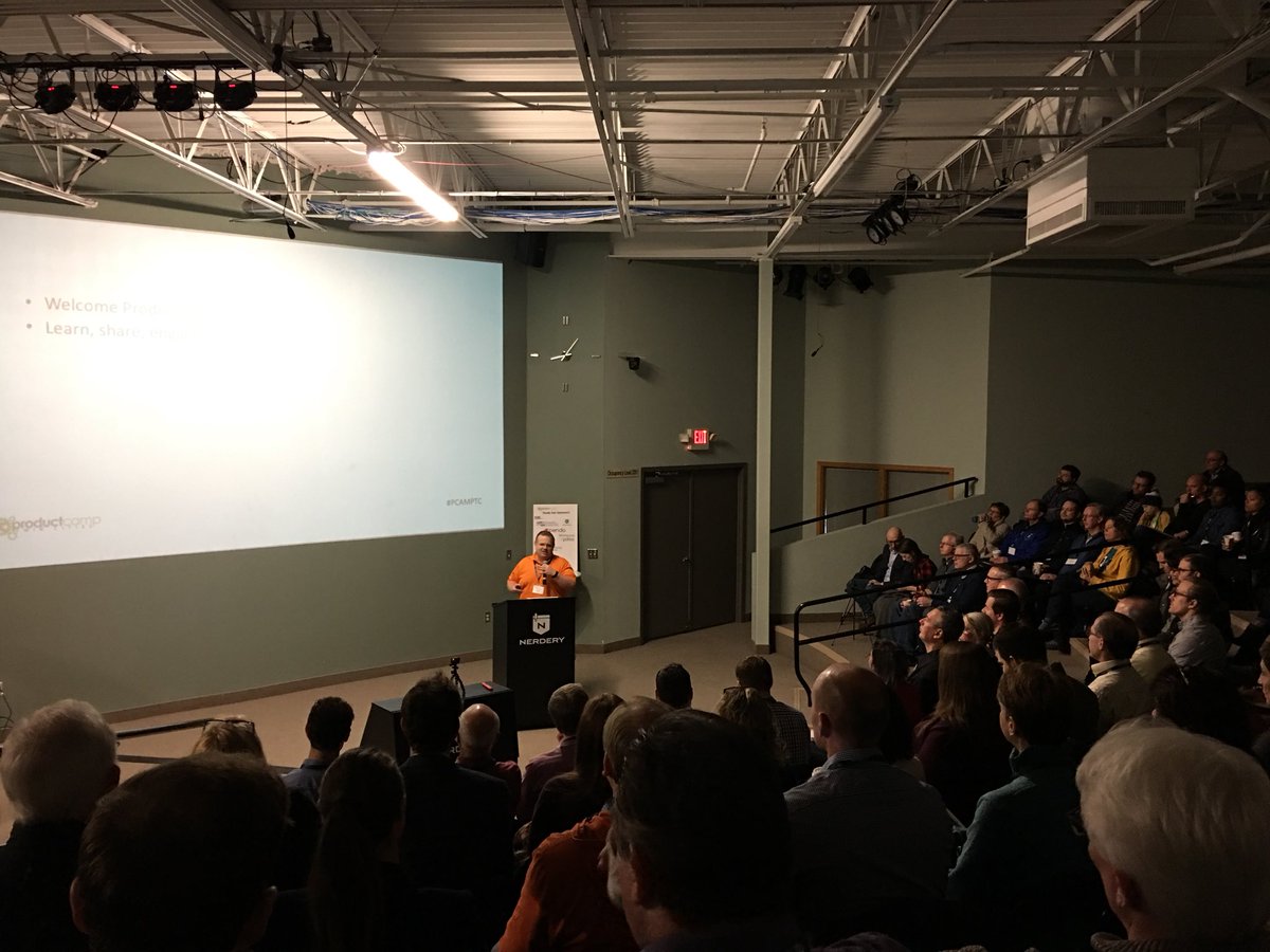 patrickh's tweet photo. Kicking off @pcamptc with @DaveMathias from the #Nerdatorium!
Thanks to our sponsors:
@the_nerdery
@pendoio
#pdmaMN
@pragmaticmkting
@PearsonVUE
@mspcarrentals https://t.co/vyUInBaYhd