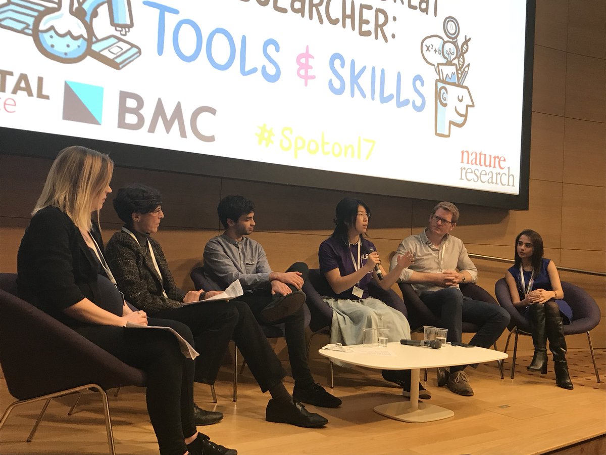 EASEeditors's tweet photo. Panel discussing how to find relevant research among th thousands of new papers every day, remove noise, errorful or deceptive information
 
#SpotOn17 https://t.co/6QydZGkg0E