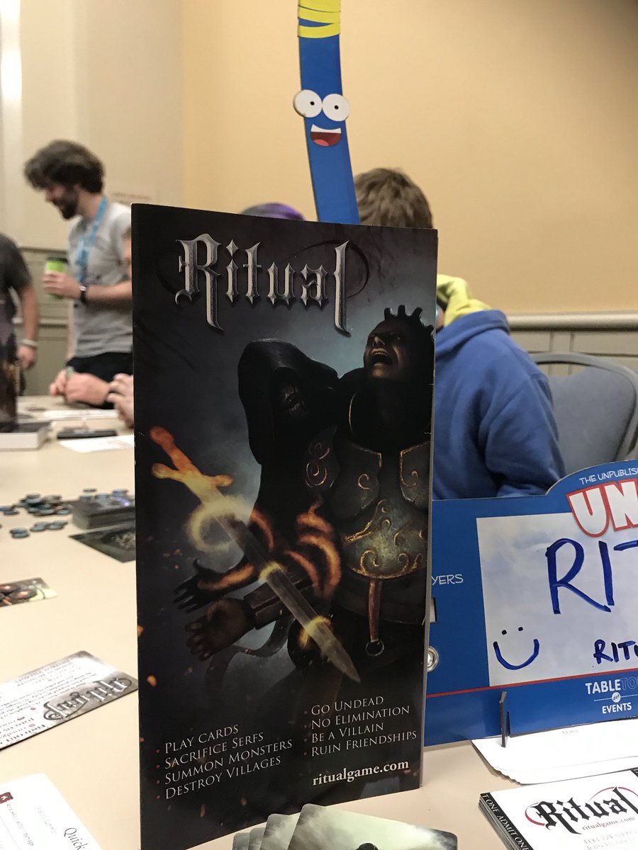 TheUnpub's tweet photo. Ritual by @ritualgame here in the #Unpub room at #PAXUnplugged! #PAXUnpubbed https://t.co/sPWau1yvI6
