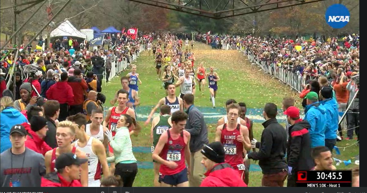 GoUVU's tweet photo. XC | We have a Tyson Lambert sighting at the @NCAA Championships in Louisville, as he crosses the finish line. Way to represent UVU today, Tyson! #GoUVU #runthevalley https://t.co/2ZnvB9N9M7
