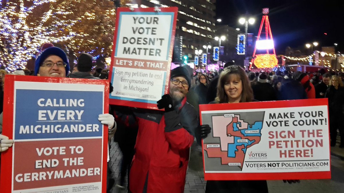 NotPoliticians's tweet photo. Our circulators have been getting into the holiday spirit at tree lightings in Detroit, Lansing and all over our great State! Have you seen us? https://t.co/XqD9gCVl0X