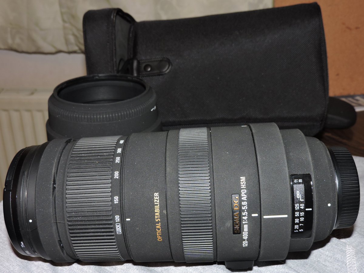 davedowell2's tweet photo. for sale sigma 120-400 mm f/4.5-5.6 af apo hsm os dg Nikon f fit zoom lens excellent+condition £285-  ono full working order https://t.co/u9OHJRPpTr