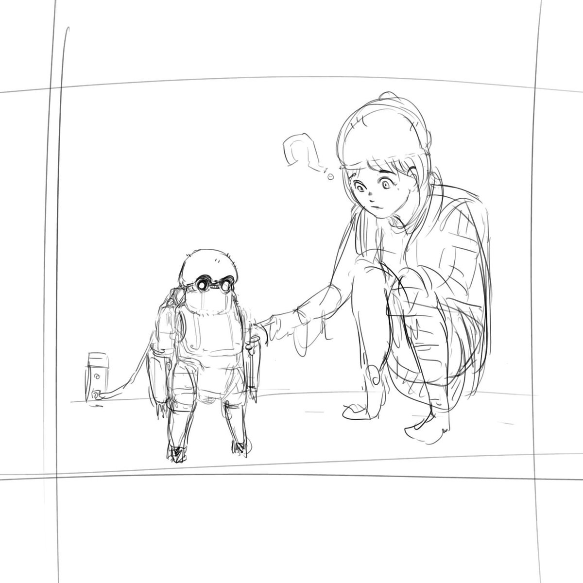 下描きかーらのおやっすみ 