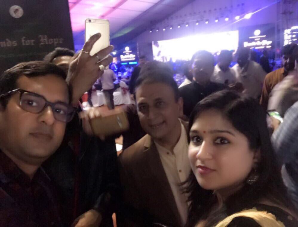 anuragrbl's tweet photo. With Sunil Gavaskar n @suchirbl at the event of @tatatrusts Tata Medical Centre at #CCFC #Kolkata #LegendsofHope https://t.co/ZOxBxOulCW