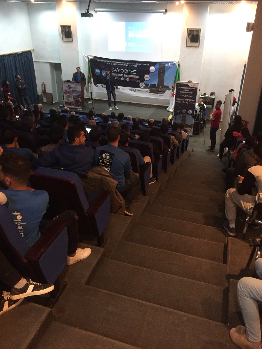 souljaamine's tweet photo. We pitch at the #SWTlemcen #TGSW2017 https://t.co/0JpAhptg3q