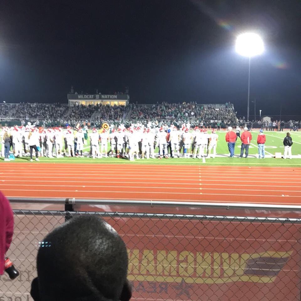 WSEhiggins1's tweet photo. Day 7: Thankful to be able to watch a student from my 1st year of teaching, play in his last Friday night game as a senior! #13daysofThanks https://t.co/NJU5ydR3tl