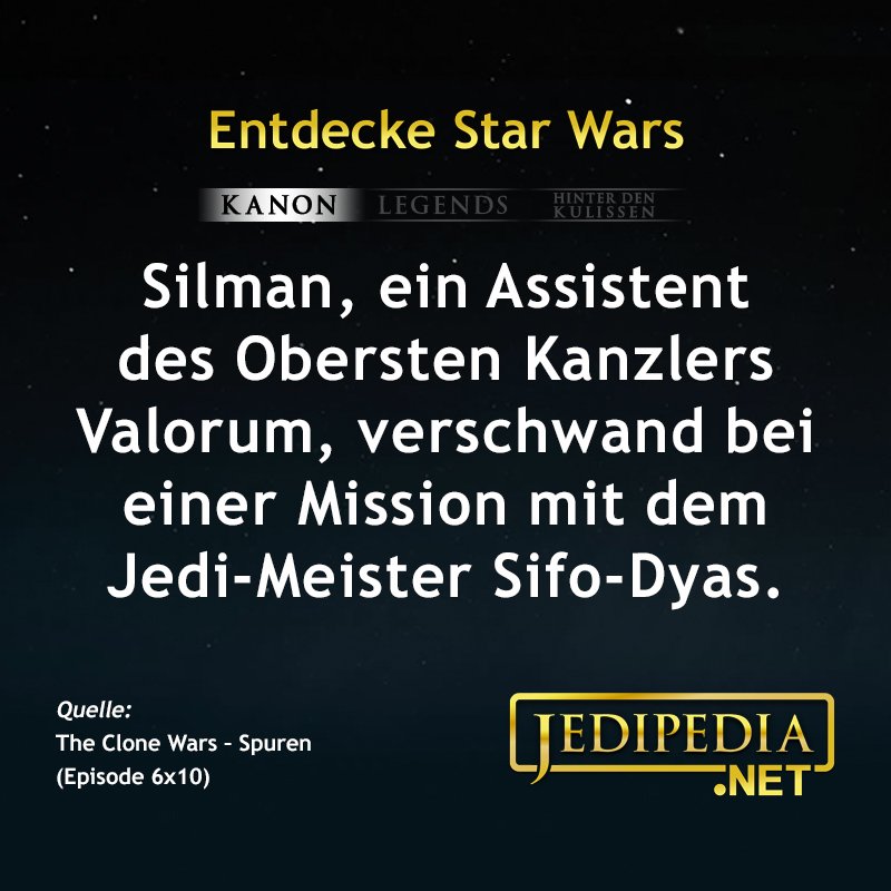 jedipedia's tweet photo. Mitgefangen, mitgehangen!
https://t.co/VL6x2K2M7u
#Jedipedia #EntdeckeStarWars #FinisValorum #Silman #SifoDyas #SupremeChancellor #Missing #Mysterious https://t.co/bOLaC7jDCS