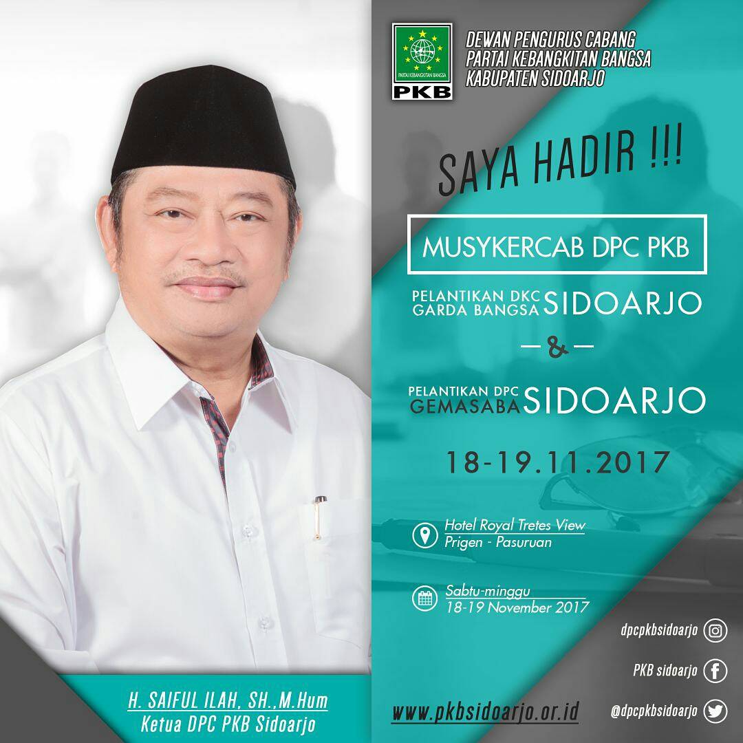 dpcpkbsidoarjo's tweet photo. Selamat dan Sukses muskercab dpc pkb sidoarjo @dpwpkbjatim @DPP_PKB https://t.co/yjAGoKiJ0b