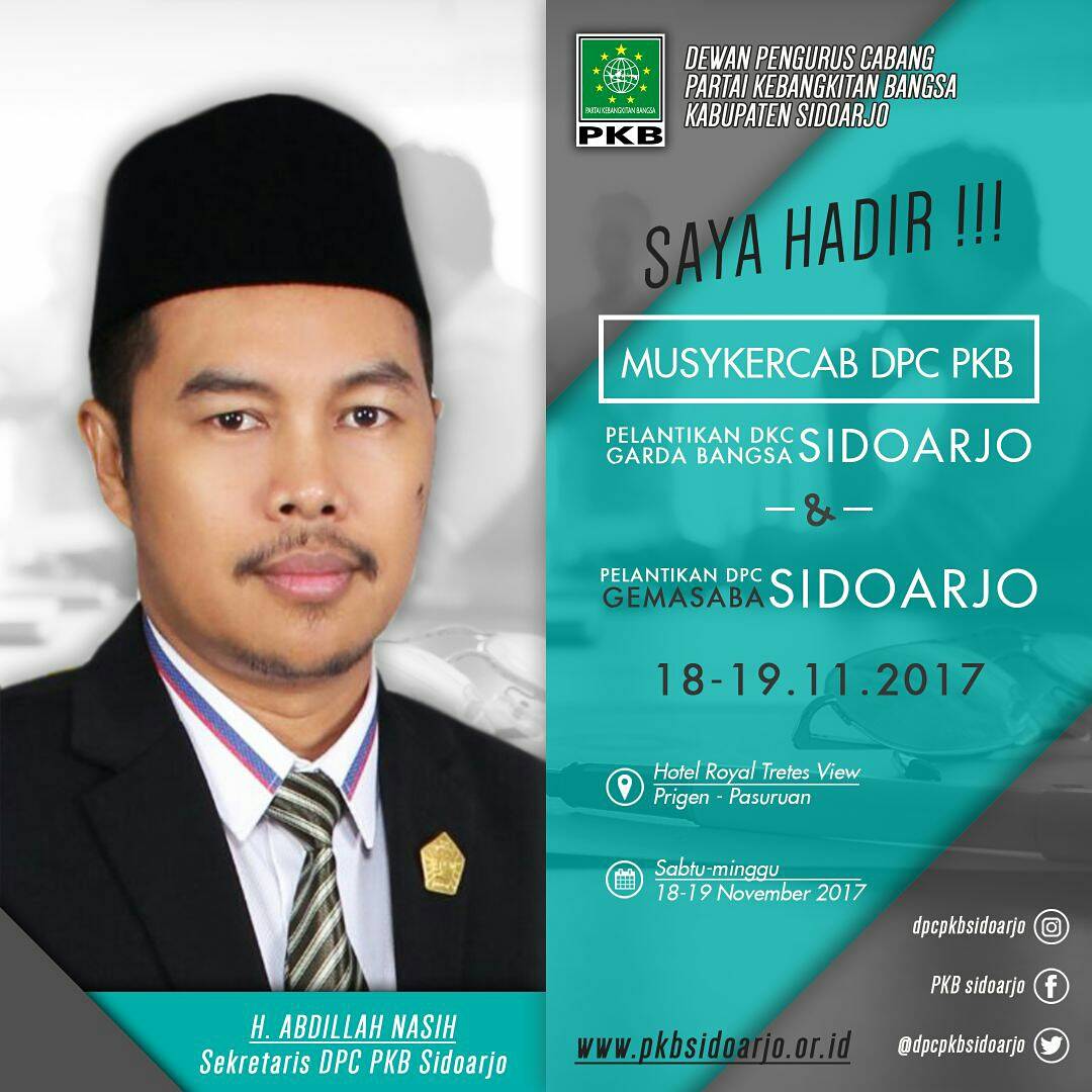 Selamat dan Sukses muskercab dpc pkb sidoarjo <a href="/dpwpkbjatim/">DPW PKB JAWA TIMUR</a> <a href="/DPP_PKB/">DPP PKB</a>