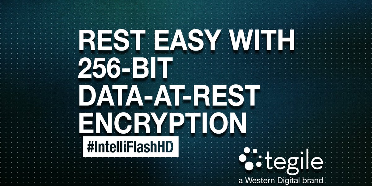 Tegile's tweet photo. Full 256-bit #dataencryption with no impact on performance. Protect your information with #IntelliStackHD - https://t.co/6NdyMAeeud https://t.co/wPswSClQdf