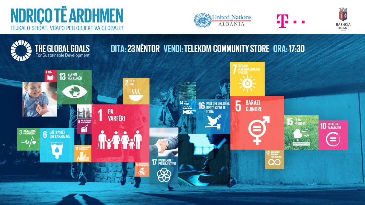 UN_Albania's tweet image. To support #SDG in #Albania Come run with us on 23 Nov at 5:30 at Telekom Community Store- Come and get your SDG branded t-shirt and bracelets. #LightUpYourFuture #Run4SDGs - Ready 2 go @TelekomAlbania @bjw_williams @erionveliaj