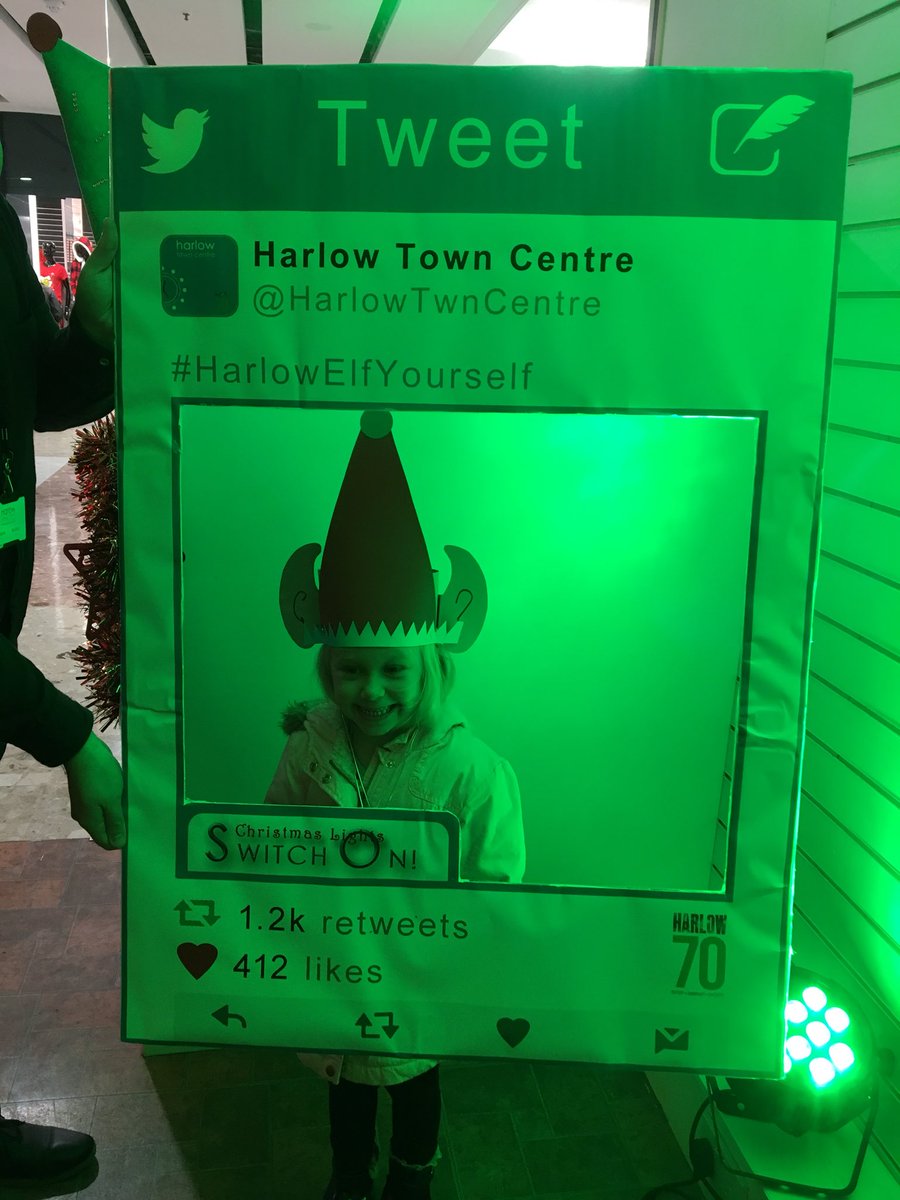 Freya had great fun at the elf workshop <a href="/HarlowTwnCentre/">Harlow Town Centre</a> #harlowelfyourself