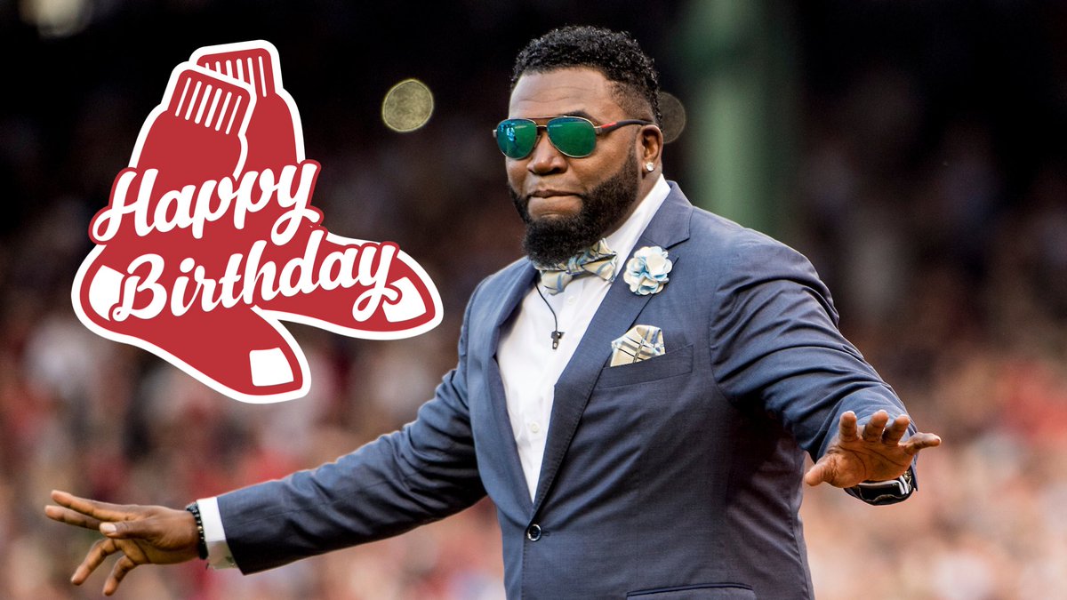 Happy birthday to the ultimate DH, last player to wear #RedSox No.34, best-dressed, 3x World Series Champion, 7x Silver Slugger, 10x All-Star, 2013 World Series MVP, with 541 career home runs, and 20 seasons in the big leagues, Big Papi, David Ortiz!