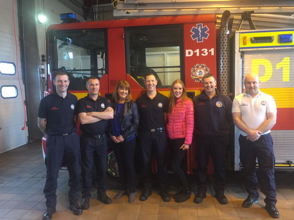DubFireBrigade's tweet photo. Lovely gesture from the O'Connell family who dropped into D Watch Swords today with a thank you card after a substantial house #fire. Much appreciated #Dublin https://t.co/8dx58sL1OS