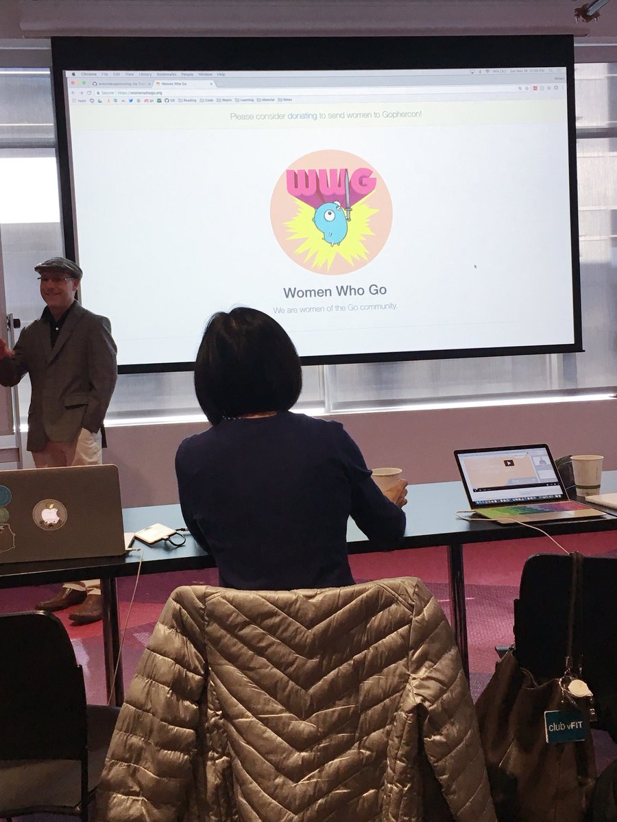 isntnotjoanne's tweet photo. When you spend your birthday weekend at a coding workshop with Bill Kennedy because you realize investing in yourself is the best gift you can give yourself. #golang @goinggodotnet https://t.co/ey0ZwjQX0i