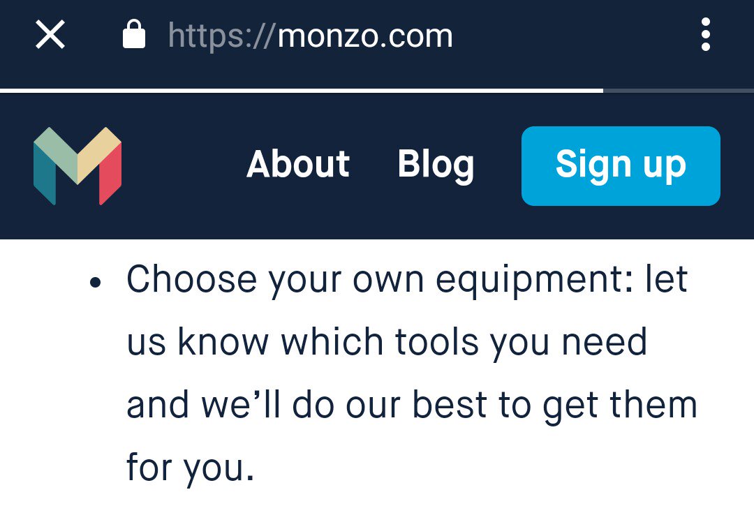 jaCattell's tweet photo. Whilst perusing the @monzo jobs page, I noticed this (see picture). How do I get @DefraDigital to this point, I wonder? https://t.co/9597LJG2AC