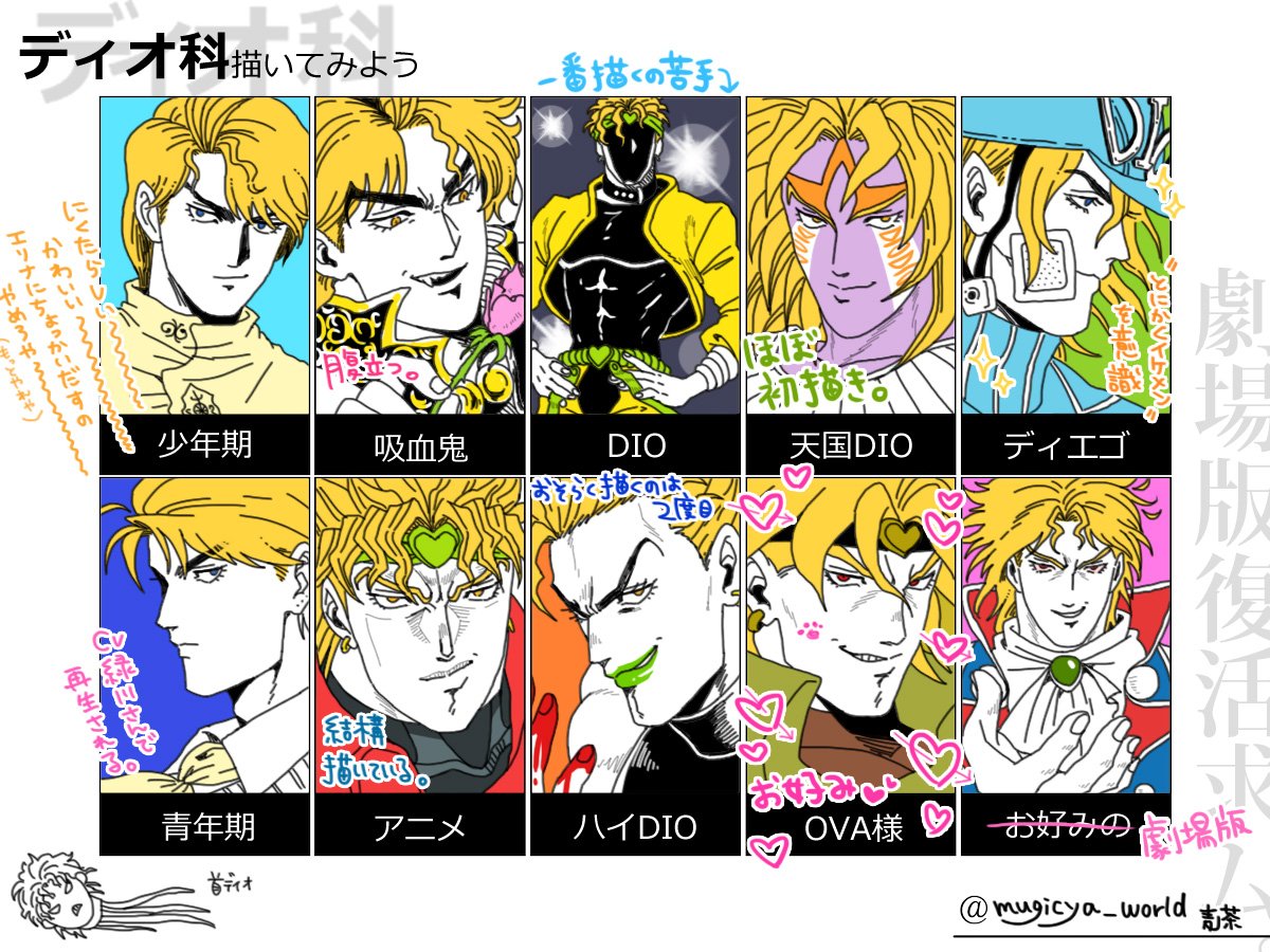 Twoucan ディオ科描いてみよう の注目ツイート イラスト マンガ コスプレ モデル Twoucan ディオ科描いてみよう の注目ツイート イラスト マンガ コスプレ モデル