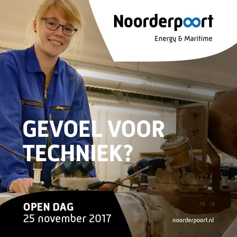 Gevoel voor techniek, dat heb je of je hebt het niet. Of je nou een jongen bent of een meisje, doe iets met dat talent. Op de open dag van de opleiding Allround Operationeel Technicus van Noorderpoort kun je alvast bekijken wat er allemaal aan mogelijkheden zijn in de techniek.