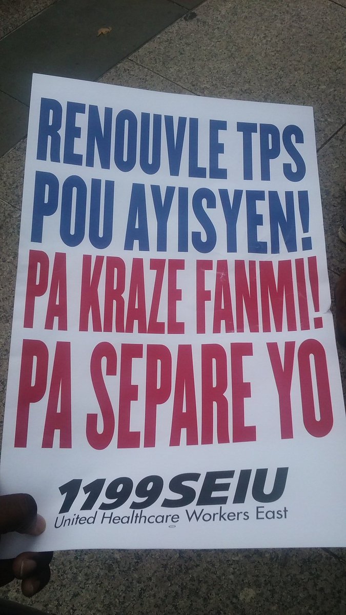 At the #TPS #DefendDACA rally in Foley Square with <a href="/1199SEIU/">1199SEIU💫</a> <a href="/32BJSEIU/">32BJ SEIU /// #BuildingJustice 🧹✊🏽</a>  <a href="/NYCComptroller/">Office of New York City Comptroller Mark Levine</a> <a href="/NYCPA/">Office of the Public Advocate Jumaane D. Williams</a> <a href="/BAJItweet/">BAJI</a> @Vote4Beckford  &amp; others.
