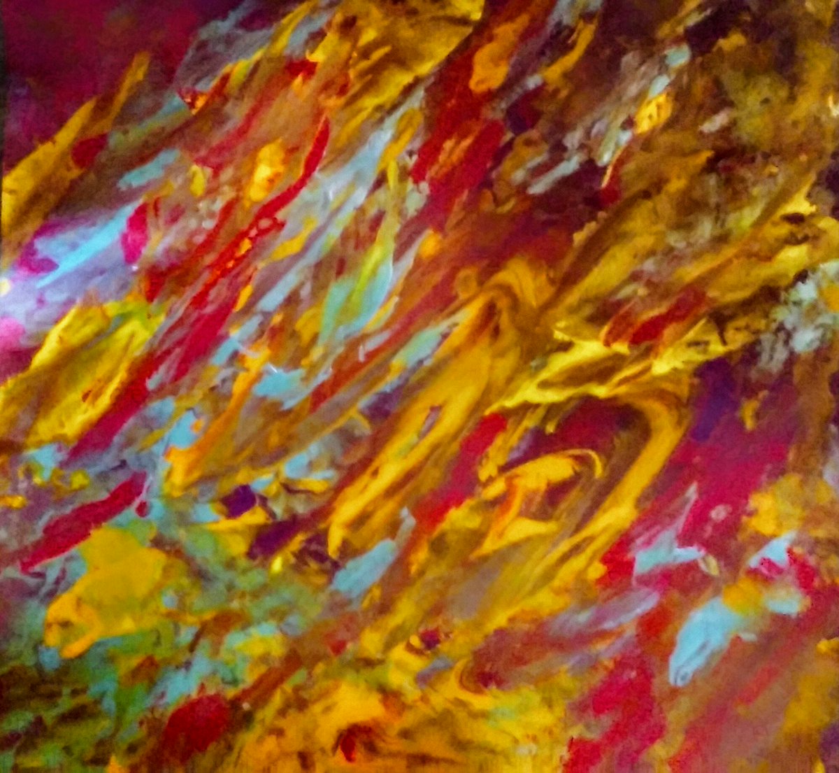 Souls Of Gold! #PeaceAndLove #ArtTherapy #abstractpainting #acrylics #watercolour