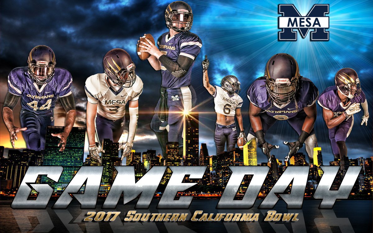 CoachLofthouse's tweet photo. 2017 SOUTHERN CALIFORNIA BOWL. Tonight your OLYMPIANS are taking on Santa Ana, kick off at 6:00 pm. Hoping for ANOTHER huge turnout to help cheer our Olympians onto VICTORY. #repintheM #mesarising #NewEraOlympians https://t.co/l6VtMay7ge
