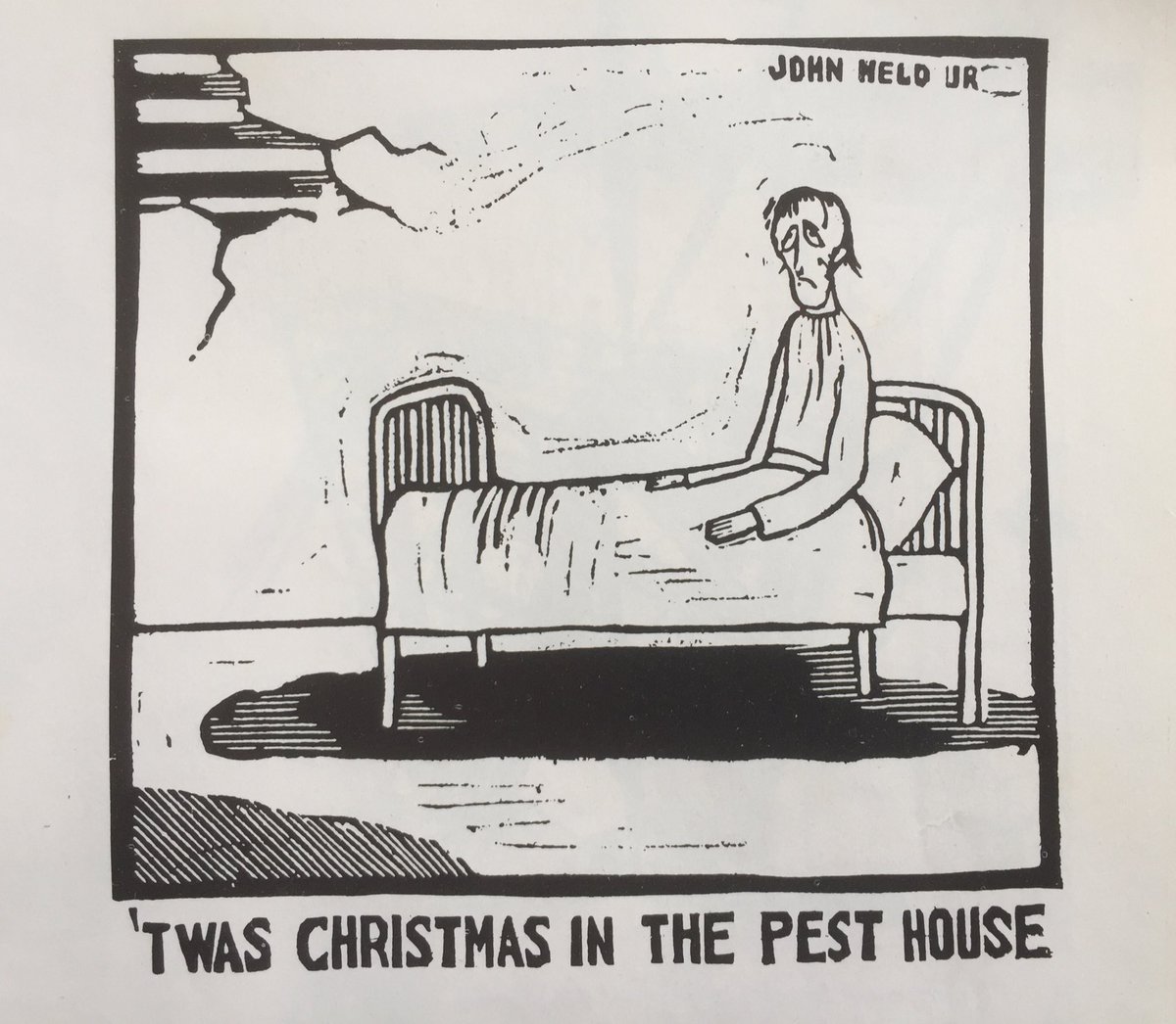 k72ndst's tweet photo. I’m a big fan of John Held Jr & this 1920s #christmas #cartoon might be my next holiday card. Thanks @NewYorker #dumpFind #twitterstorian https://t.co/Bfv2x0XO9y