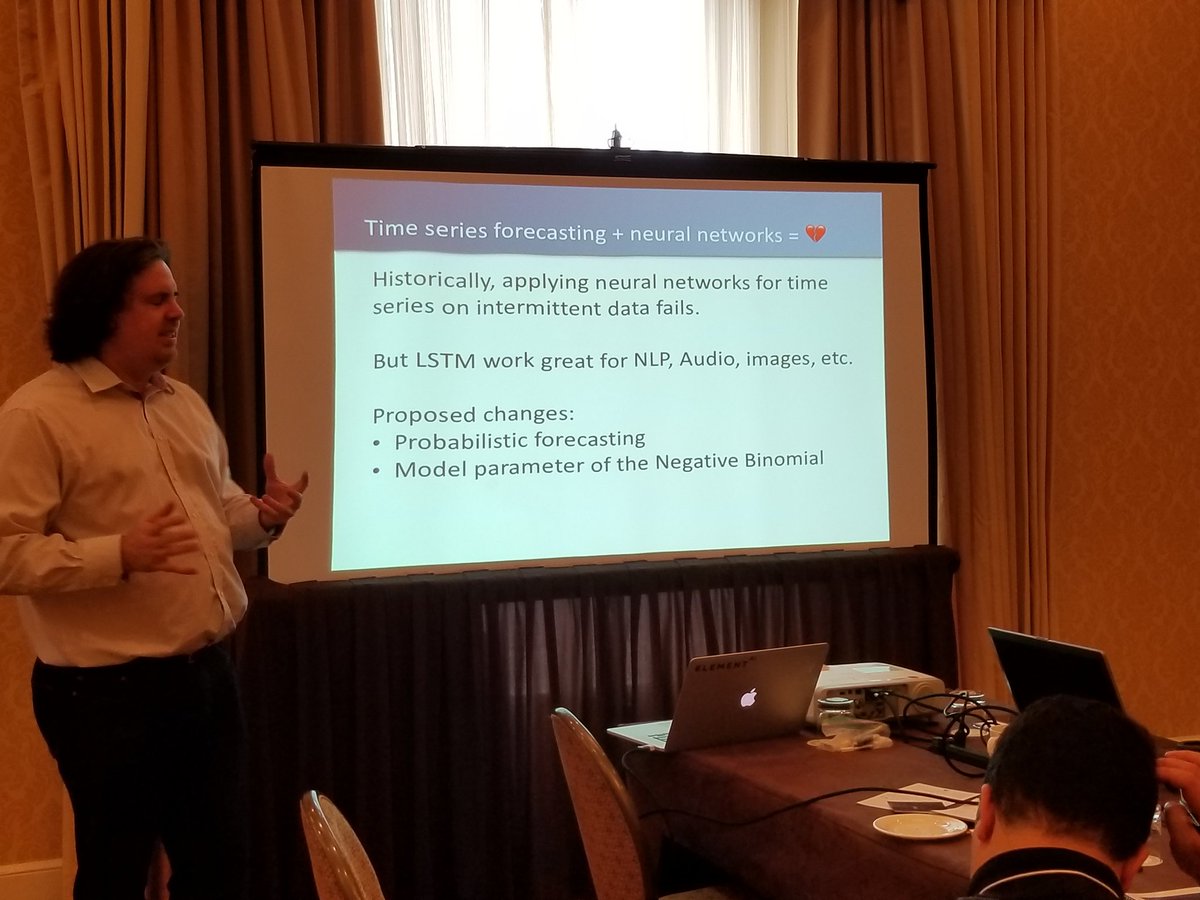 KanchanaP16's tweet photo. Time series and neural nets - broken love affair ๐ Philippe Beaudoin, PhD
Element AI (SVP Research Group) #keynote #icdm2017 @icdm2017 @rubikloud #retaildatascience. https://t.co/jcDffKe4sV