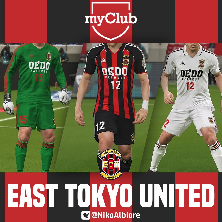 Albiore Nico M Su Twitter East Tokyo United Uniform For Myclub Pes18 イースト トーキョー ユナイテッド ユニフォーム Giant Killing Giantkilling For ウイイレ18 Pes18 Officialpesw Download T Co Oiiodhffdy T Co Zq6hazwkcz