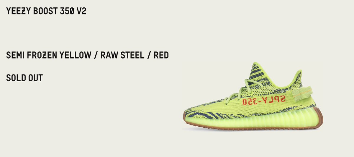 are the yeezys sold out