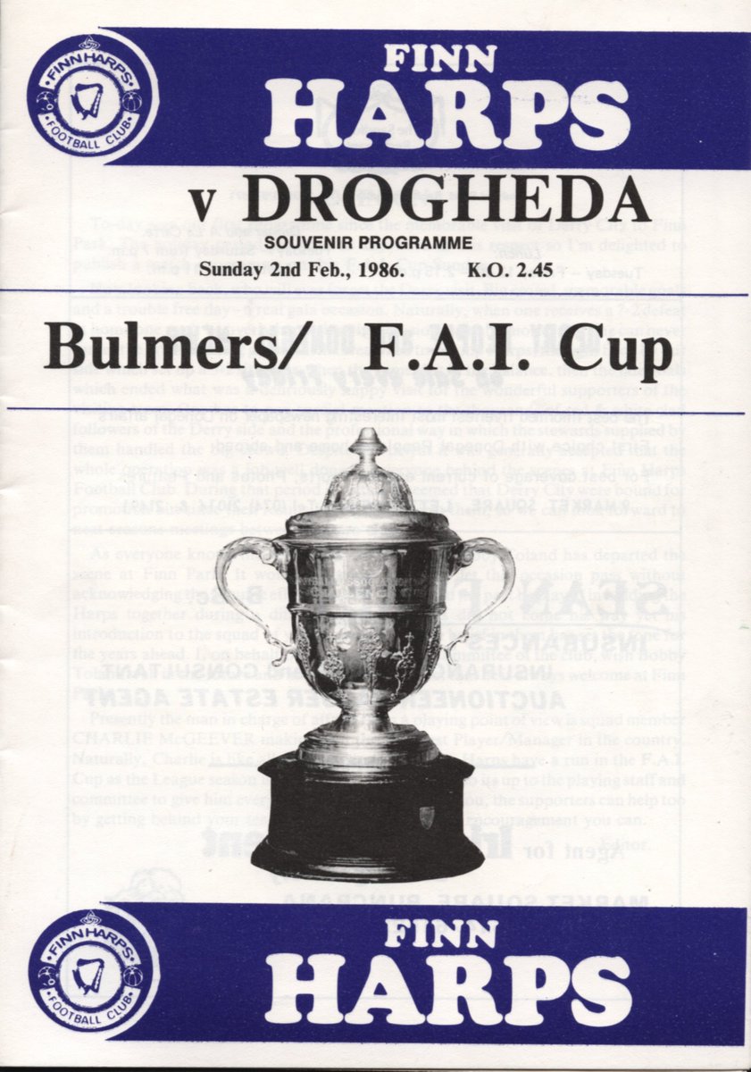 bramsay11's tweet photo. Various season covers 1974/5, 1975/6, 1989/90 and finally 1985/86. @FinnHarpsFC #IrishProgs https://t.co/JSSFRjqgQI