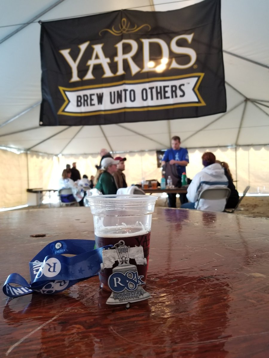 pc3b10's tweet photo. Run and a brew #Rothman8k #YardsBrawler https://t.co/MuGA6HE62g