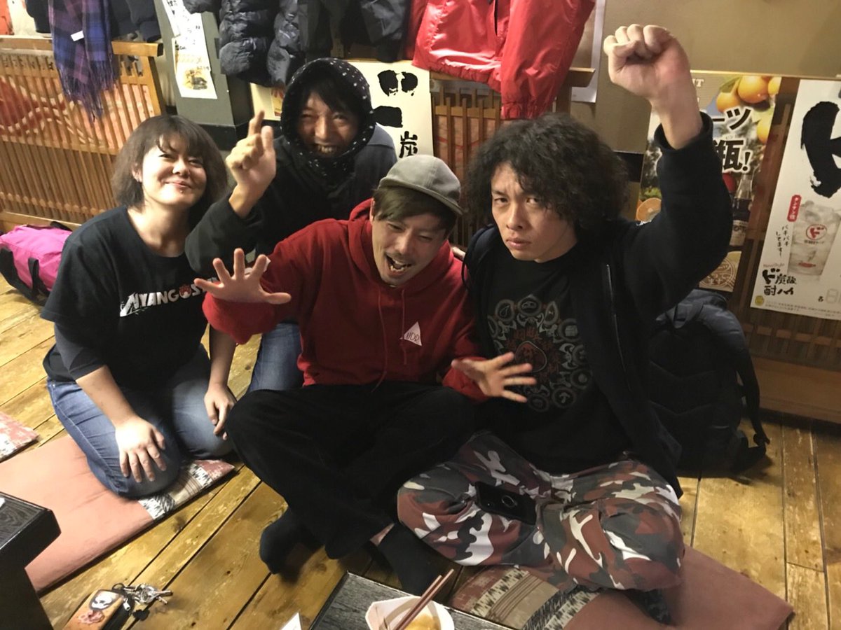 Humandrive 野田フェス On Twitter 打首獄門同好会 大澤会長 アスカさん セックスマシーン 森田さん Humandrive 野田 での一枚 今日は戦国絵巻青森の陣ありがとうございました バンド人生において最高の日になりました 再会 約束 出会い 感謝です 弘前