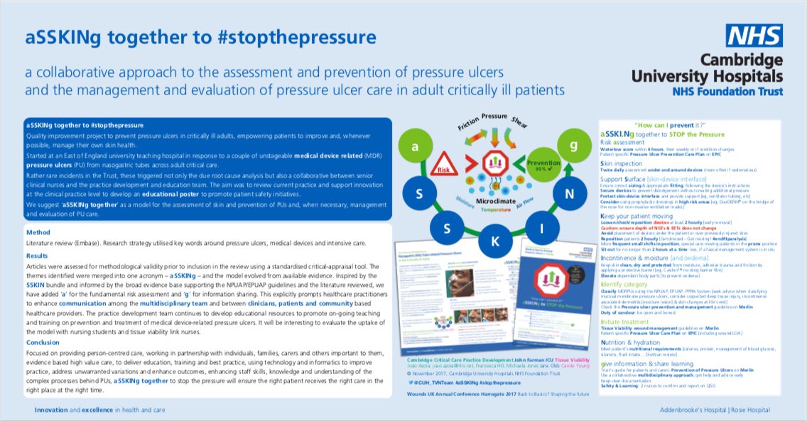 pDNAzoia's tweet photo. #bestbitsworldstopthepressure It’s been a rather positive week, @CUH_NHS and @Wounds_UK #Harrogate2017 Meeting old and new friends and colleagues #aSSKINg Together to #stopthepressure #stopPU2017 #europe4PUprevention #medicalsevices #qualityimprovement #skincare https://t.co/4NPbLcmSGs