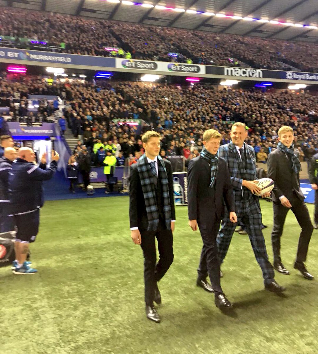Doddie Weir delivers today’s match ball for Scotland v New Zealand. 

You can help Doddie and the fight against MND by donating, text MNDD05£1 to 70070 or visit myname5doddie.co.uk.