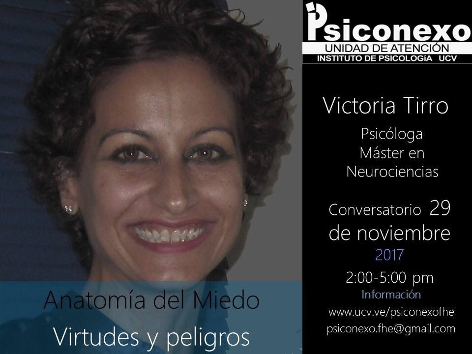 PsiconexoUCV's tweet photo. #29N En estos tiempos, la valentía toma un nuevo sentido. No significa desconocer el miedo, sino ser capaz de lidiar con él @victoriatirro https://t.co/VckCxEm6oA