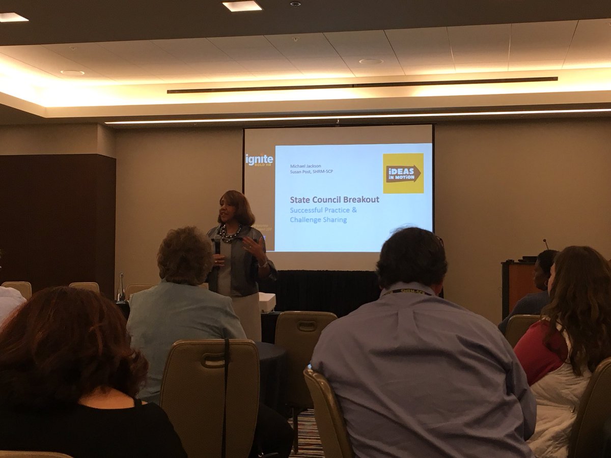 MDSHRM's tweet photo. Closing session at #SHRMVLS! Great to meet our incoming CEO, Johnny! Also Coretha was amazing when she spoke to the state council leaders! #SHRM https://t.co/FdKQW2mBji